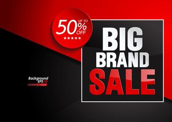Big Brand Sale illustration background vector