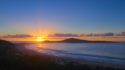 Fingal Bay Sunrise Australia