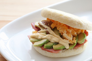 Sandwich of the English muffin