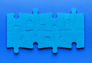 Incomplete puzzle with missing piece