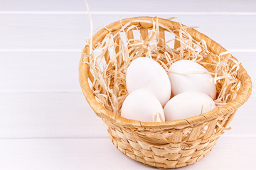 Eggs in basket