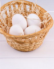 Eggs in basket