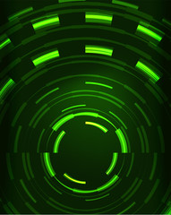 Neon circles abstract background