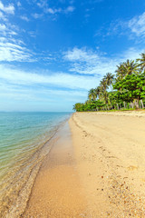 Tropical Thong Tanod Beach on Koh Samui in Thailand.