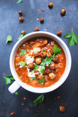 healthy vegan chickpea soup