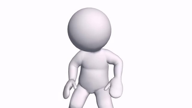 3D cartoon Singer character rap dance,comics people black R&B hip-hop freestyle.