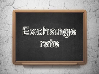 Banking concept: Exchange Rate on chalkboard background
