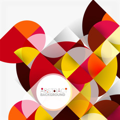 Modern geometrical abstract background circles