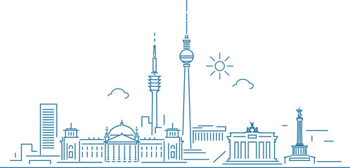 Fototapeta premium Panoramę Berlina