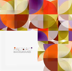 Modern geometrical abstract background circles