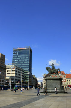 Zagreb, Croatia, Main Square Trg Bana Jelacica