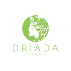 Driada logo. Beauty logotype 