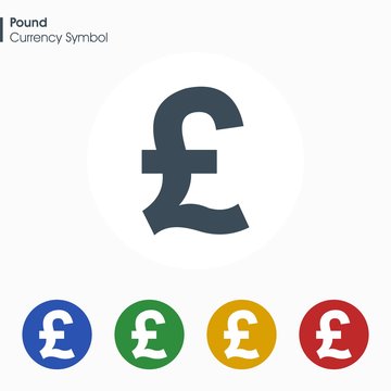 Pound sign icon.Money symbol. Vector illustration.