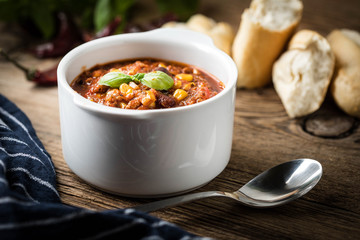 Mexican chili con carne.
