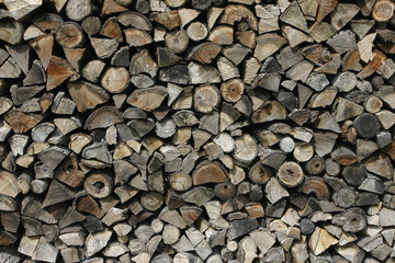 Storage of wood for the winter
