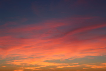 Coucher de soleil Sud de la France