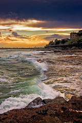 Sunset Waves In Caloundra