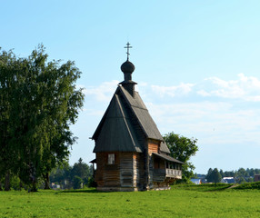 Fototapeta na wymiar Wooden Church of Saint Nicholas Suzdal