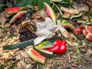 Biomüll im Garten