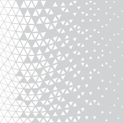 abstract geometric triangle halftone gradient seamless vector pattern