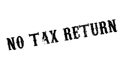 No Tax Return rubber stamp. Grunge design with dust scratches. Effects can be easily removed for a clean, crisp look. Color is easily changed.