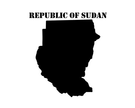 Symbol of  Republic of Sudan and map