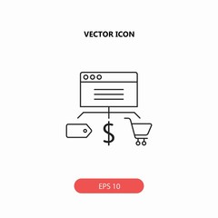 shopping vector icon