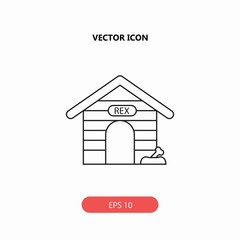 dog house vector icon