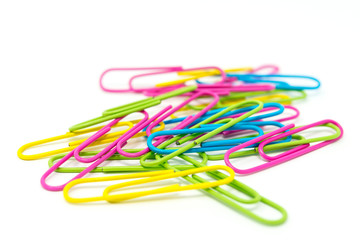 paper clip isolated on white background