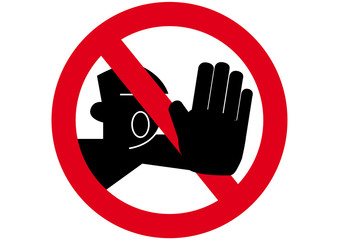 Schild Durchgang verboten