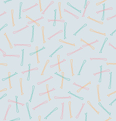 color hair clips pattern