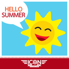 Summer sun sign