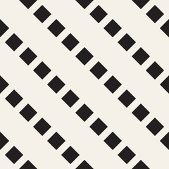 Crosshatch vector seamless geometric pattern. Crossed graphic rectangles background. Checkered motif. Seamless black and white texture of crosshatched lines. Trellis simple fabric print.