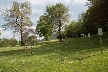 Campo sportivo al Ruscio di Vallevona, primavera 