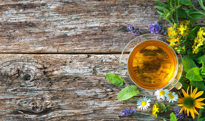 Fototapety  Filiżanka herbaty ziołowej
