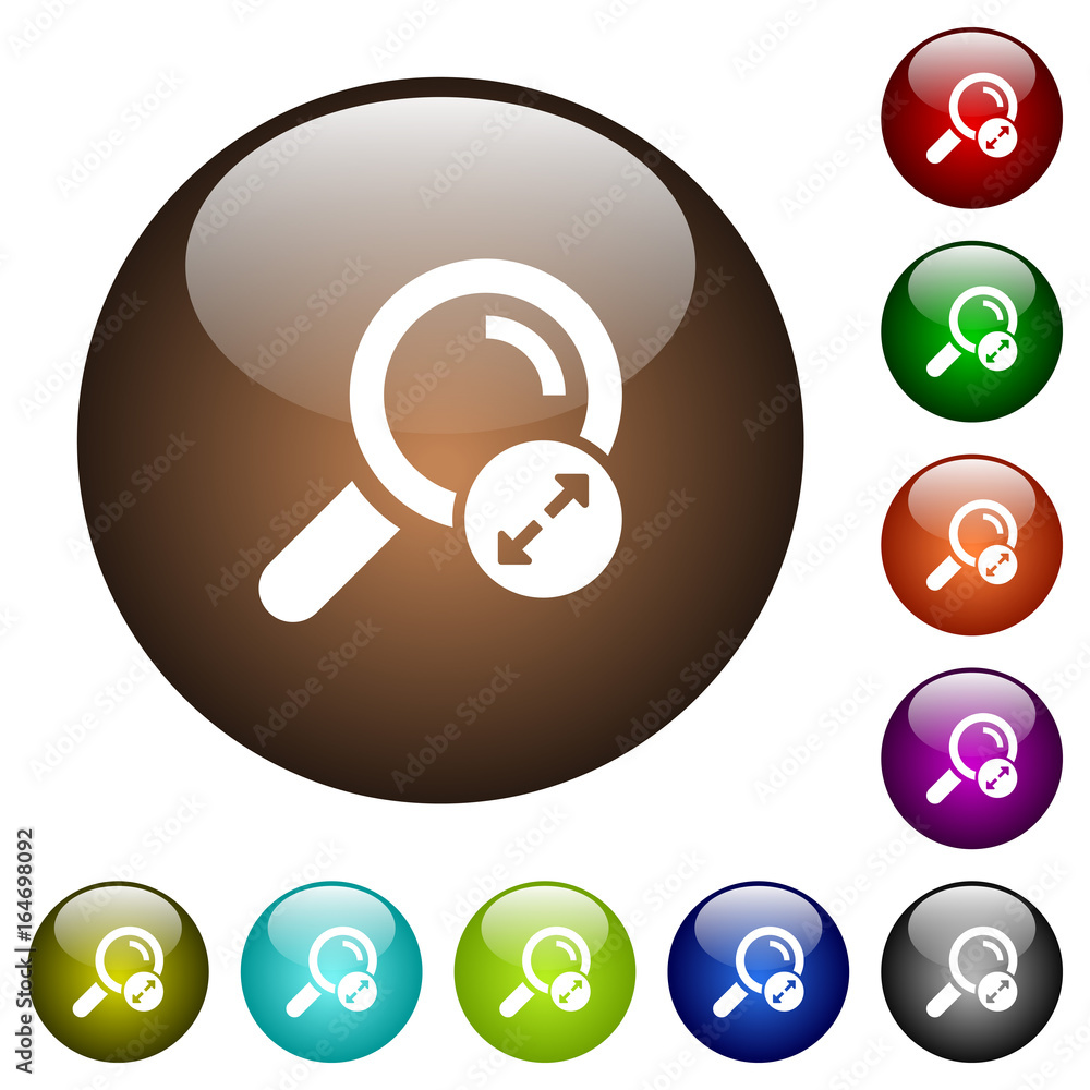 Poster extending search results color glass buttons