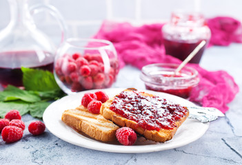 toasts with jam