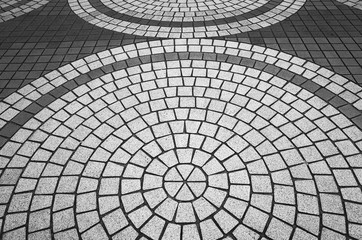 石畳　モノクロ