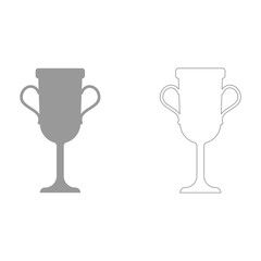 Trophy cup  set  icon .