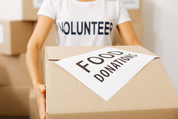 Incredible generous woman canvassing donations