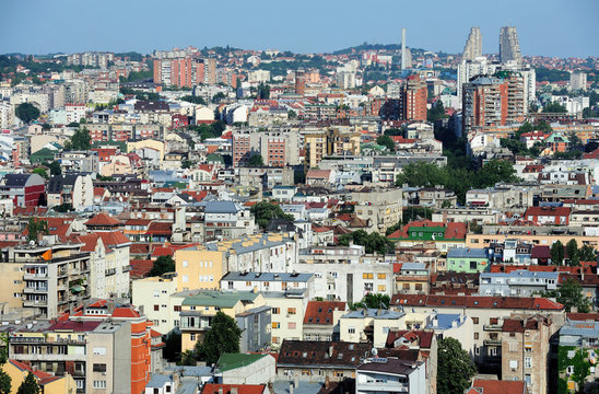 Panorama of Belgrade city