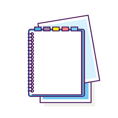 Flat design notepad