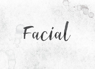 Facial Concept Painted Ink Word and Theme
