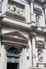 View on Scuola di San Rocco greek style school in Venice