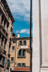 View on  ancient traditional buildings in Venice