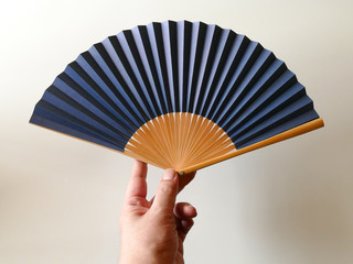 手に持った扇子