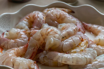 Shrimp in plate
