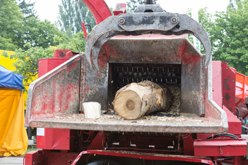 Agricultural machinery, wood shredder