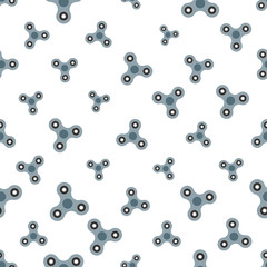 Seamless pattern from a spinner toy. Toy fidget to relieve stress. Vector illustration