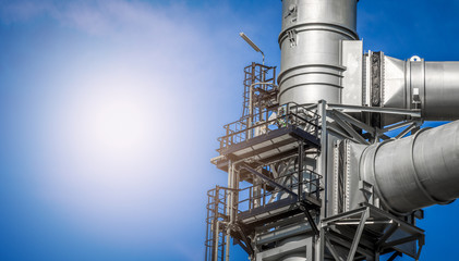 Industrial zone,The equipment of oil refining,Close-up of industrial pipelines of an oil-refinery plant,Detail of oil pipeline with valves in large oil refinery.